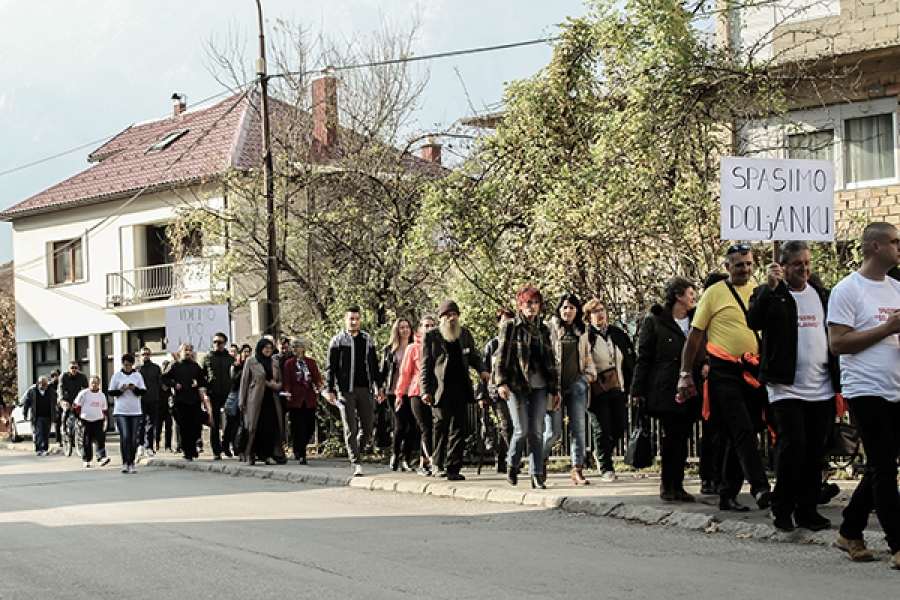 Protesti u Jablanici protiv izgradnje MHE na rijeci Doljanci
